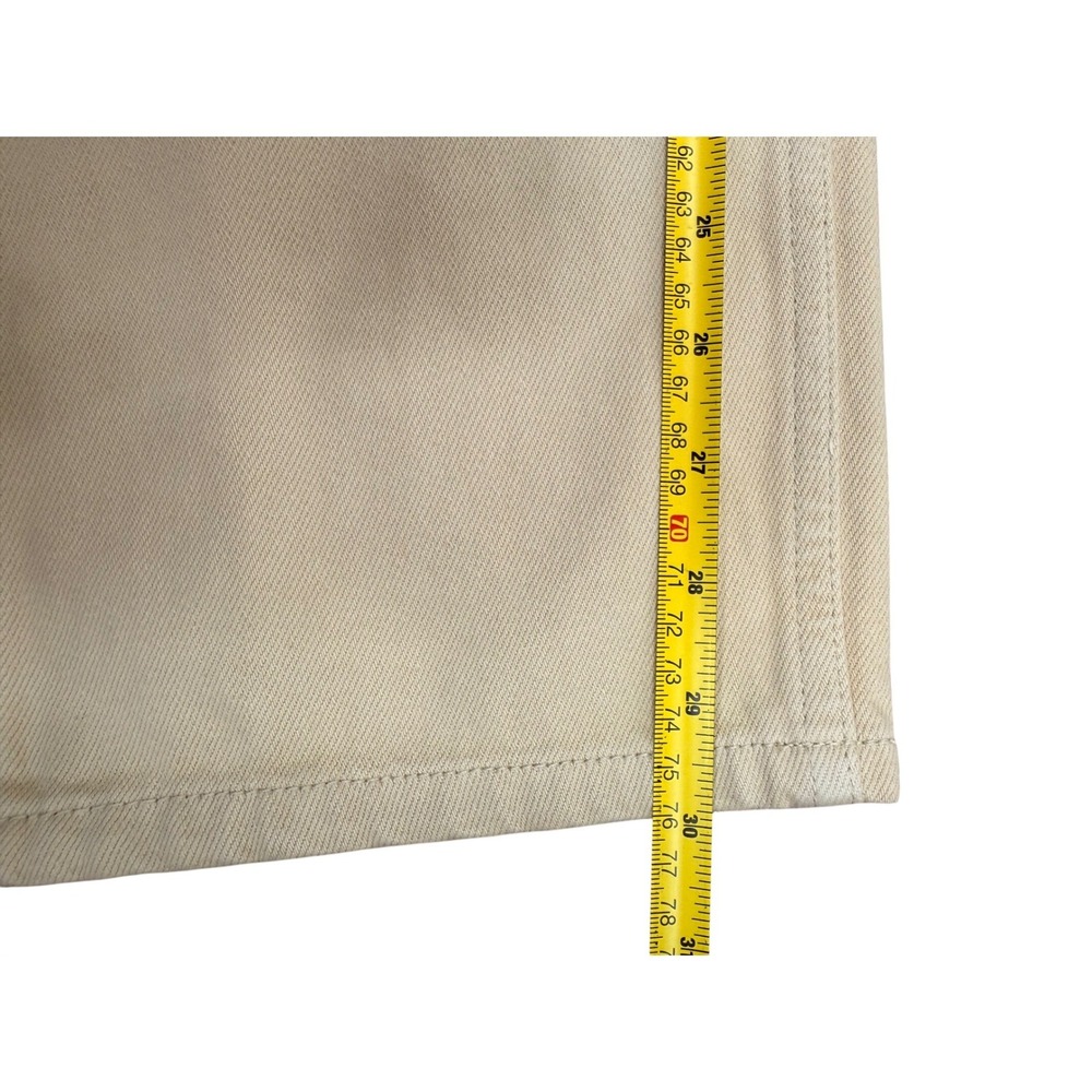 House of CB Yara Beige High Waisted Wide Leg Button Fly Cotton Jeans Small - Picture 10 of 10